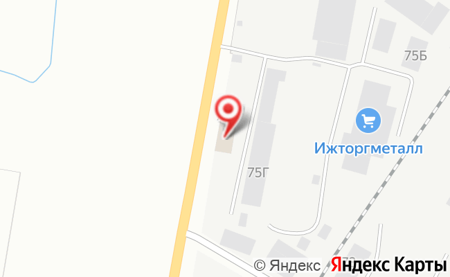 Карта: 426028, Ижевск, ул. Пойма, 75 А