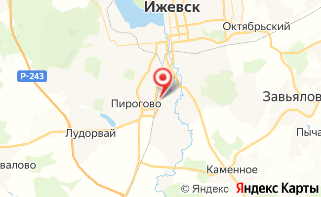 Карта: 426028, Ижевск, ул. Пойма, 75 А