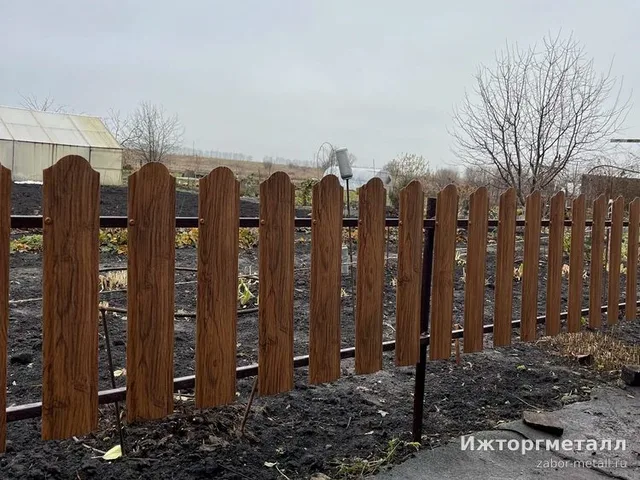 Декоративный заборчик Садовый заборчик кедр 50 см 98 мм на участке, фото покупателя